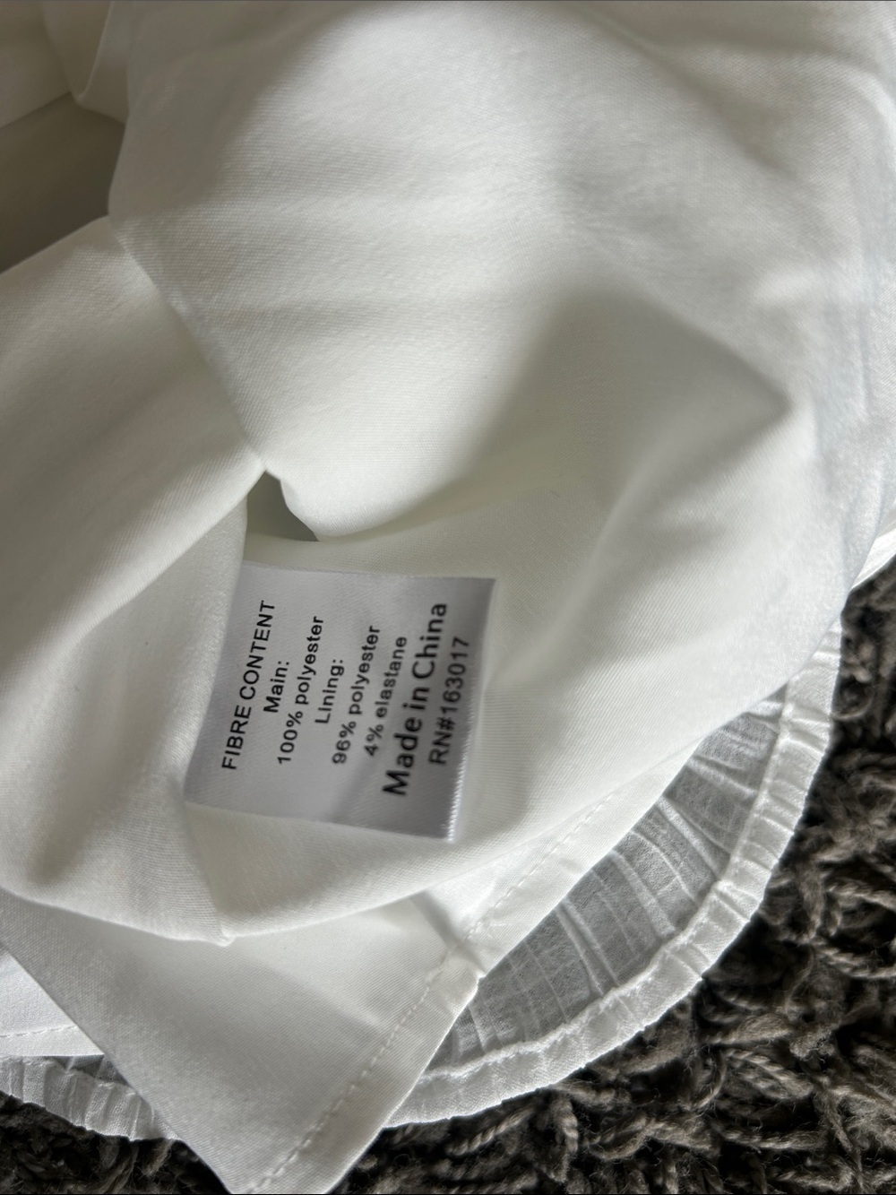 NWOT Princess Polly Matea White Crinkle Spaghetti Strap Mini Dress Size 4 - Picture 5 of 13